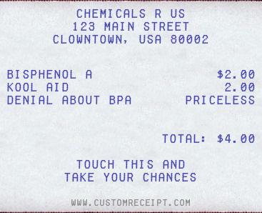 BPA cash register receipt