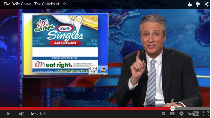 Daily Show Skewers Academy of Nutrition and Dietetics